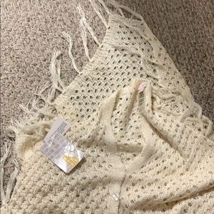 LuLaRoe Mimi shawl off white w tags OS